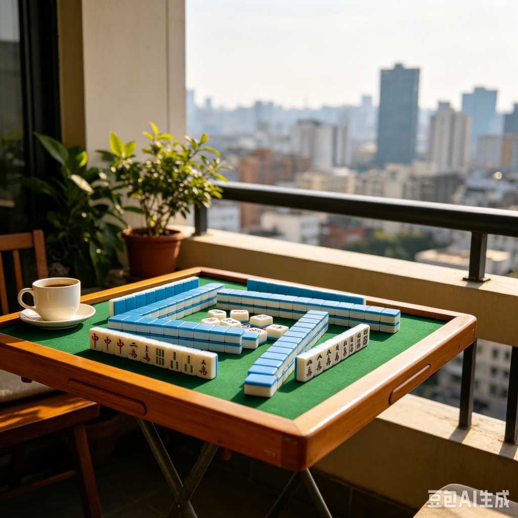 floral design mahjong set